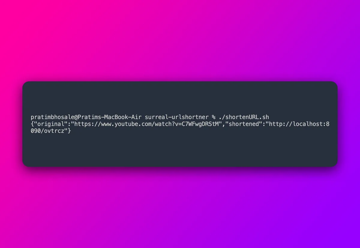 SurrealDB URL shortener