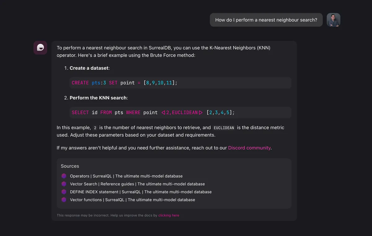 Vector search