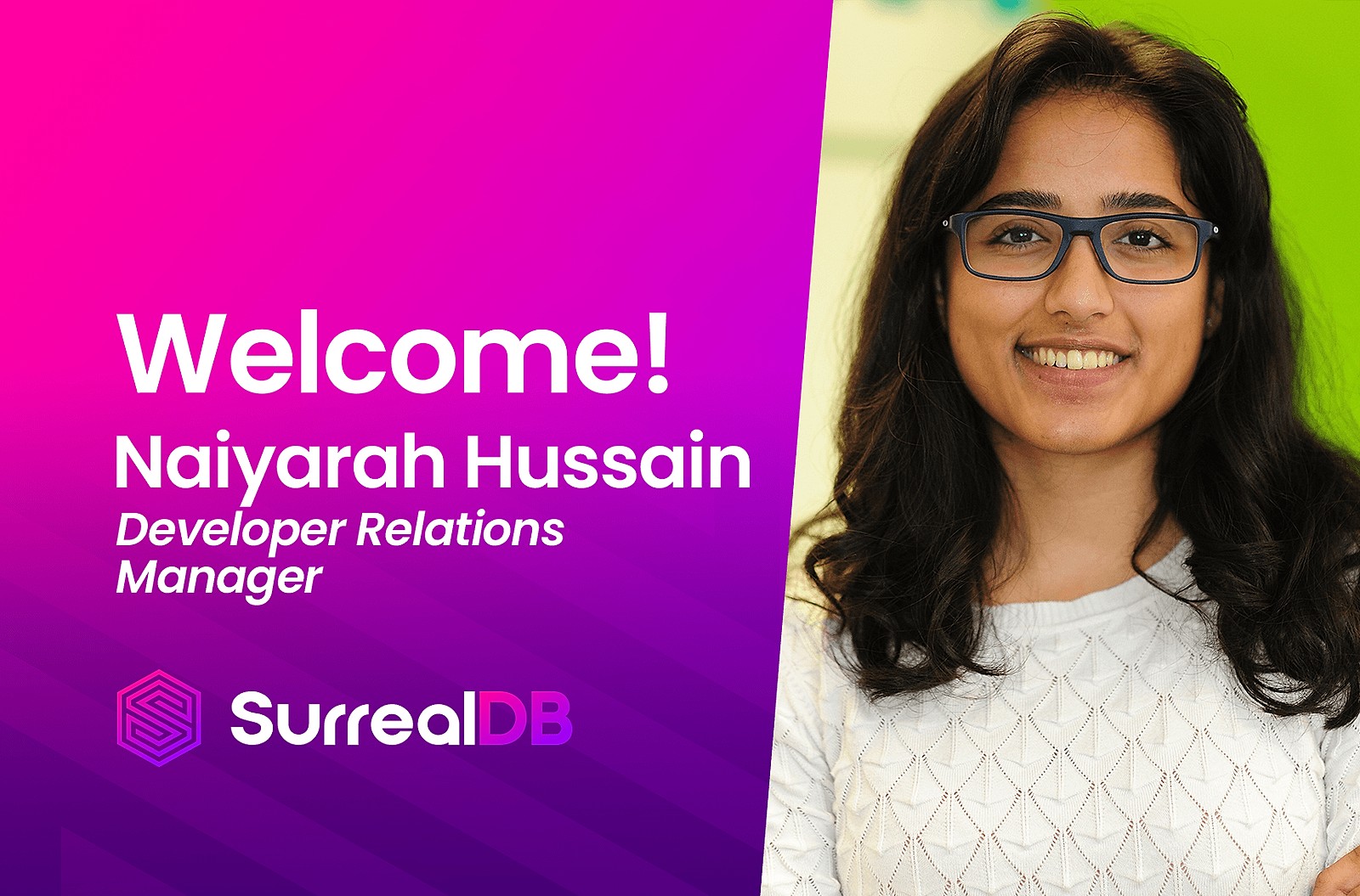 Welcome Naiyarah Hussain!
