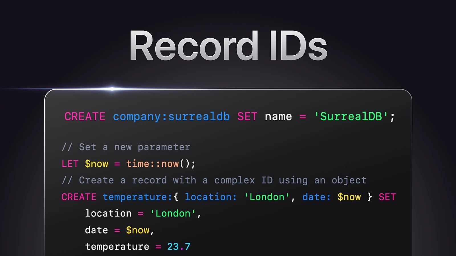 The life-changing magic of SurrealDB - record IDs