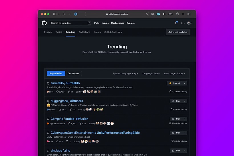No. 1 GitHub trending repository!
