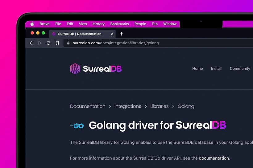 Getting started with the SurrealDB Go Driver